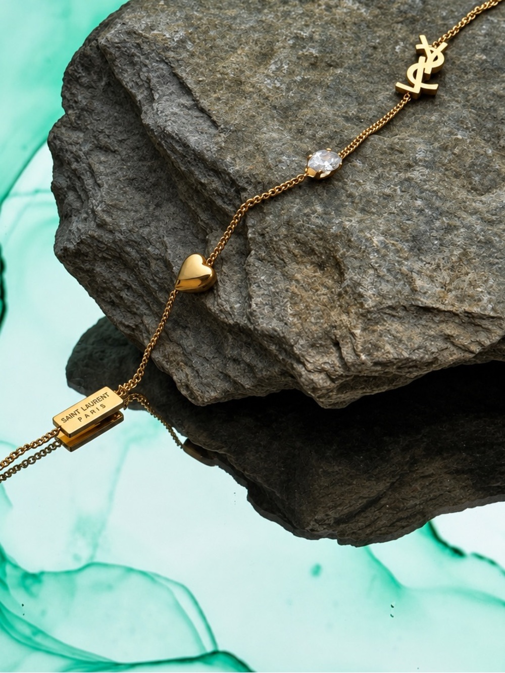 Luxury Inspired Gold Initial Chain Bracelet | Minimalist Paris Style Jewelry